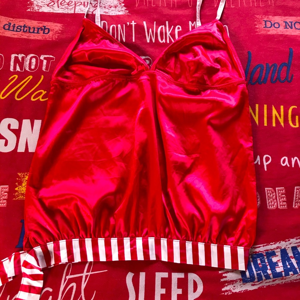 VIctoria’s Secret Sista Shei Red Cami Top L - Picture 9 of 15